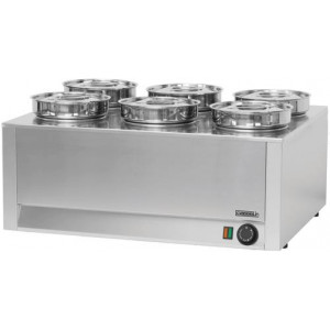 Bain-marie à sauce électrique - 6 cuves