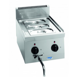 Bain marie électrique à cuve emboutie - Puissance : 1.4 Kw -  230 V monophasé