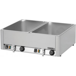 Bain marie électrique avec robinet de vidange - Puissance : 3 000 W / 230 V