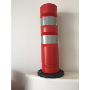 Balise de signalisation auto-relevable rouge J12 - Hauteur : 750 mm