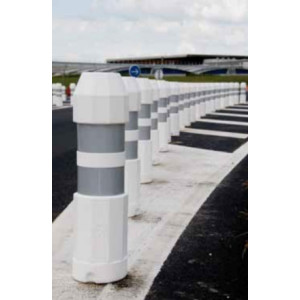 Balise de signalisation monobloc - Dimensions : Hauteur x largeur : 735 x Ø 200 mm