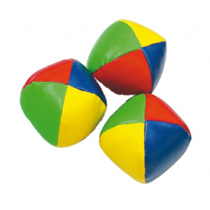 Balles multicolores à grain de jonglage - Jonglerie : de l’initiative au spectacle, développer l’expression corporelle, la coordination et le côté théâtral