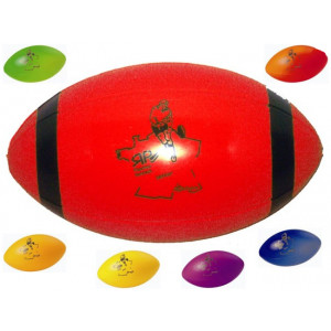 Ballon d'initiation rugby - Matière : PVC - Diamètre : 150 / 165 mm