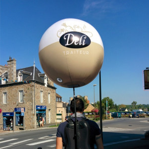 Ballon publicitaire sur sac à dos - Enveloppe en PVC