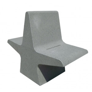 Banc béton double assise - Longueur : 1040 mm - Assise : 840 mm - A poser au sol ou avec résine epoxy