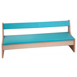 Banc bois avec dossier - Longueur : 1200 mm - Tailles 1, 2 et 3 - Structure en mélaminé