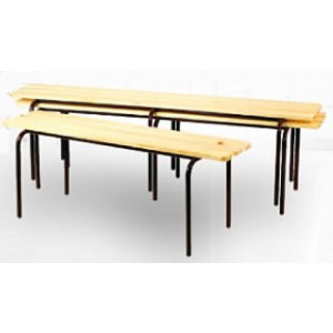 Banc collectivité - Dimensions (L x P x H) mm : De 1200 x 400 x 450 à 2000 x 400 x 450