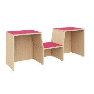 Banc d'accueil pour crèche - Dimension : L 1550 mm x H 510 mm x P 420 mm