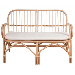 Banc de bar en rotin naturel - Banc de style scandinave tropical