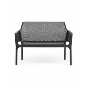 Banc de bar NET - Usage : extérieur - Structure : polypropylène -  Dimensions ( L x P x H) : 116 x 70 x 86 cm 