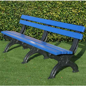 Banc de jardin en plastique - Dimension : L1500 x P600 mm - 100% recyclé