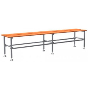 Banc de vestiaire bois - Longueur : 1200, 2000, 2500 mm