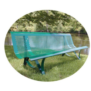 Banc de ville en métal - Dimension (L x l x h) : 200 x 65 x 75 cm