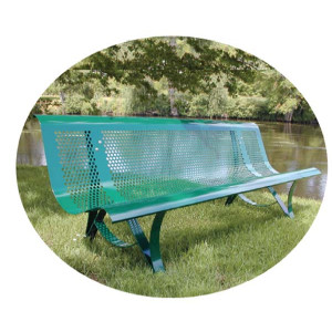 Banc de ville en métal - Dimension (L x l x h) : 200 x 65 x 75 cm