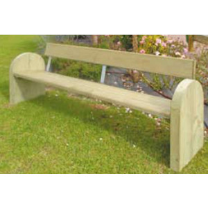 Banc en bois extérieur 1.92 m L - Dimensions : 1.92 m L