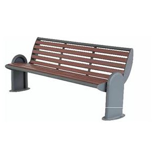 Banc en métal pour extérieur - Longueur : 140 ou 180 cm