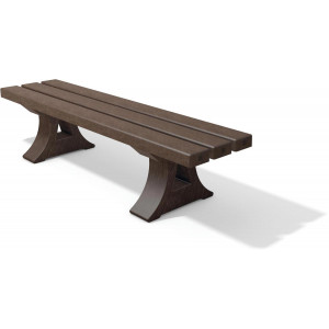 Banc en plastique recyclé pour enfants - Longueur : 150 cm - Assise: 150 cm - Nombres de lames : 3