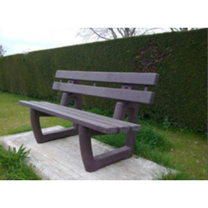 Banc jardin plastique recyclé - Longueur : 150 ou 200 cm