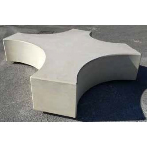 Banc monobloc en béton armé - Dim.2300 x 1800 x 450 mm