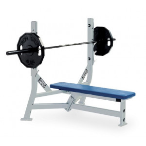 Banc plat olympique occasion - Longueur: 133 cm/Largeur: 127 cm/Hauteur: 127 cm