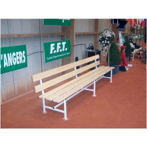 Banc pour joueur en tennis - Tout bois - Longueur 3,00 m – Profondeur 35 cm