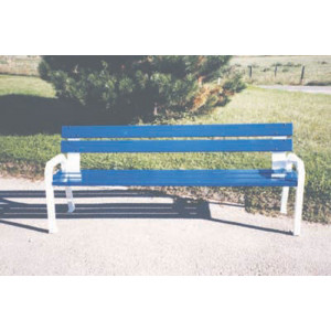 Banc public avec dossier - Longueur (mm) : 2000