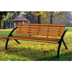 Banc public pour espace vert - Dimensions (L x l) : 2000 x 400 mm