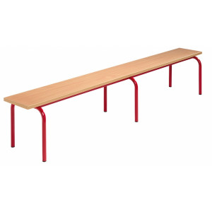 Banc scolaire en hêtre - Longueur : 120 - 160 - 200  cm - Tailles : 1,2,3