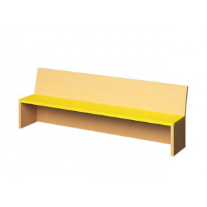 Banc simple avec dossier - Disponible en plusieurs dimensions