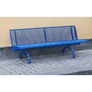 Banc urbain en acier galvanisé - Longueur : 1980 mm