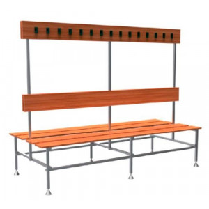 Banc vestiaire sport en bois - Longueur : 1200, 1500, 2000, 2500 mm