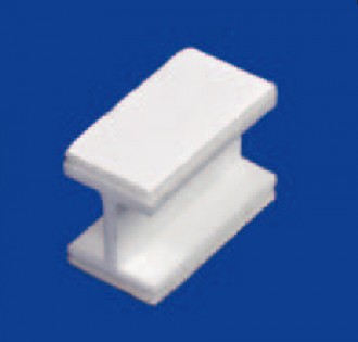 Bande wobbler porte étiquette - Dimensions : 13 x 30 x 15 mm