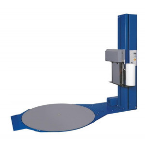Banderoleuse à plateau tournant à frein électro-magnétique - Table rotative Ø 1500 mm, dimension palette maxi1000x1000 mm.
