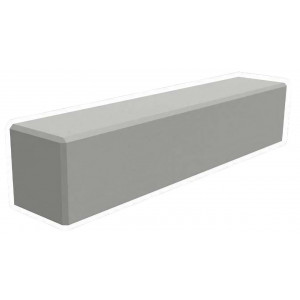 https://www.techni-contact.site/ressources/images/produits/merchandising/banquette-beton-monobloc-a-poser-41493425-1.jpg - Longueur : 2000 ou 2500 mm – larg x Haut : 500 x 500 mm – A poser