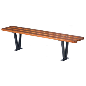 Banquette bois exotique - Longueur : 1800 mm - Bois exotique - A sceller