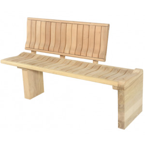 Banquette en bois de ville - Dim : 120 x 40 H 45 cm