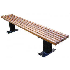 Banquette publique avec tasseaux bois - Agréé NF P99-610