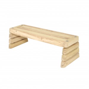 Banquette urbaine en bois - Dimensions : 150 x 60 H 45 cm