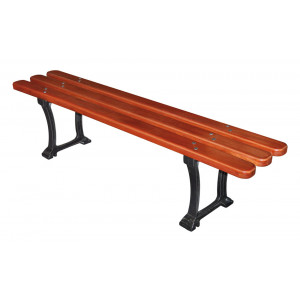 Banquette urbaine en bois exotique - Longueur : 1800 mm - Bois exotique - A sceller