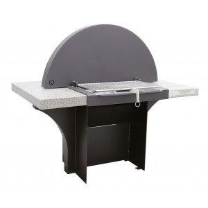 Barbecue pour espaces publics - Poids : 476 kg - simple et double feux - Acier