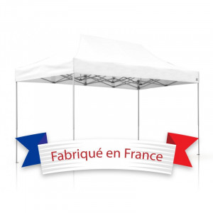 Barnum pliant professionnel 3m x 4,5m - Mât sup & inf. : Acier