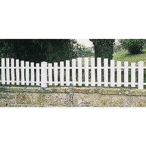 Barreaudage PVC blanc - Barreaux : lames 70 x 24 mm moulurées