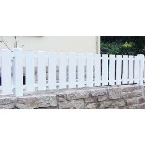 Barreaudage PVC blanc ajouré - Barreaux : lames 120 x 28 mm