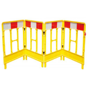 Barrière de sécurité pliable - Barrière  disponible en 3 ou 4 portes