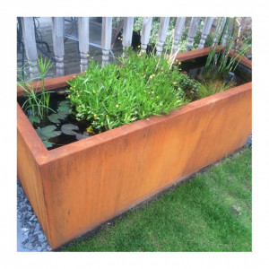https://www.techni-contact.site/ressources/images/produits/merchandising/bassin-en-acier-corten-51676364-1.jpg - Dimensions (L x l x H) : 120 à 600 x 80 à 200 x 40/60 cm