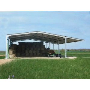 https://www.techni-contact.site/ressources/images/produits/merchandising/batiment-en-kit-avec-auvent-de-4m-de-500m-21279271-1.jpg - Un bâtiment en kit de stockage aux dimensions calculées par nos experts pour répondre aux besoins de votre activité agricole ou industrielle. 400m² de surface totale couverte pour votre récolte ou vos marchandises, équipements, engins et véhicules.