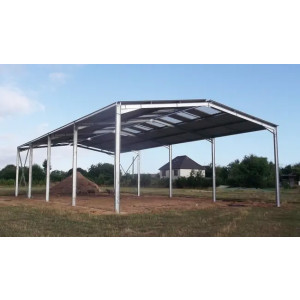 https://www.techni-contact.site/ressources/images/produits/merchandising/batiment-en-kit-ouvert-de-300m-92484977-1.jpg - Ce bâtiment bi-pente en kit de 300m² est muni d'une structure en PRS Acier Haute Résistance et galvanisée à chaud et d'une toiture tôle 5 ondes renforcée. Mettez vos biens agricoles ou industriels à l'abri avec ce bâtiment robuste et durable ! Bâtiment ne