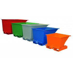 Benne à déchets pour charges lourdes - Pour le tri des déchets, rebus et matériaux
