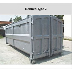 Bennes transportables acier - Volume (m3) : de 15,5 à 36