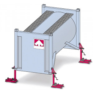 Béquille pour conteneur à suspensions mécaniques - Capacité de chargement (T) : 32